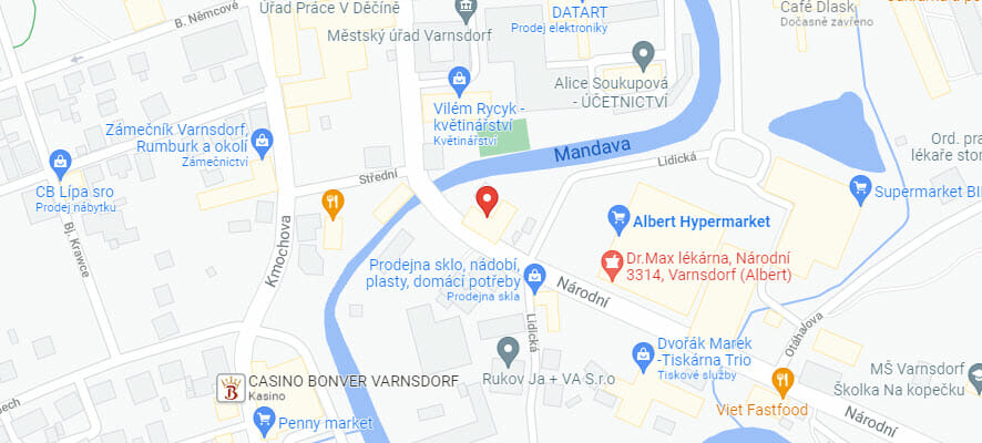 MAS Český sever na mapě Google